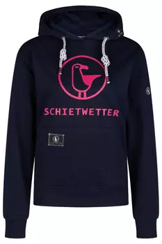 Толстовка SCHIETWETTER Hoodie Gerti, цвет navy/neonpink