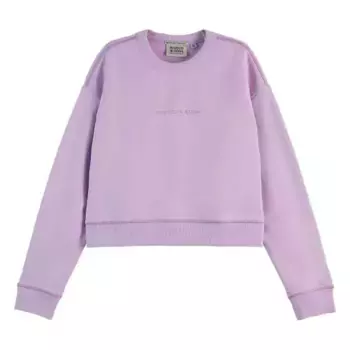 Толстовка Scotch & Soda Flatlock Loose Fit, розовый