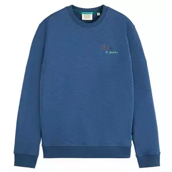 Толстовка Scotch & Soda Front Back Map Artwork, синий