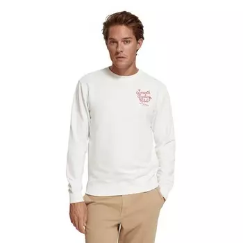 Толстовка Scotch & Soda Left Chest Artwork, белый