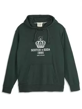 Толстовка Scotch & Soda, темно-зеленый