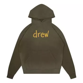 Толстовка scribble oversized hoodie 'olive green' Drew House, зеленый