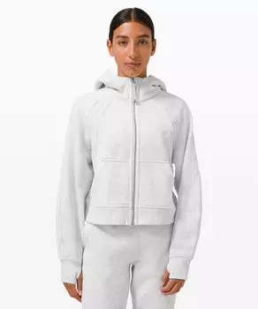 Толстовка Scuba Oversized с молнией во всю длину Lululemon, серый