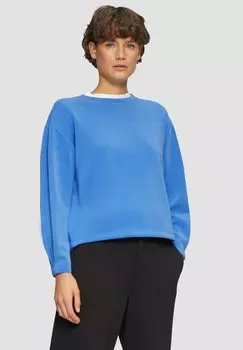 Толстовка SCUBA-SWEATSHIRT AUS MODALMIX IM RELAXED FIT s.Oliver, синий