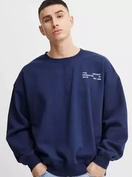 Толстовка сдедин Solid, синий