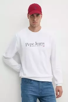 Толстовка SEAN из хлопка Pepe Jeans, белый