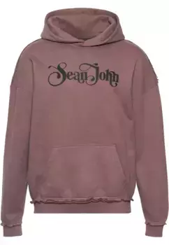 Толстовка Sean John с капюшоном " Sean John Men's JM233-004-1 SJ Retro Logo Peached Hoodie", коричневый