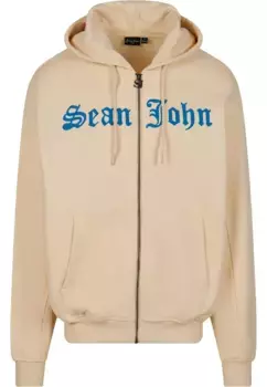Толстовка Sean John " Sean John Men's JM232-019-01 SJ Old English Logo Zip Hoodie", голубой