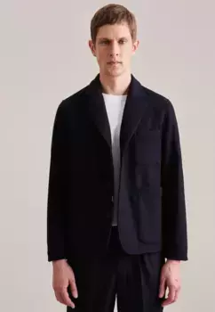 Толстовка Seidensticker, простой пиджак, синий