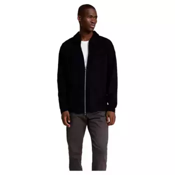 Толстовка Selected Emanuel Soft full zip, черный