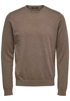 Толстовка Selected Homme, коричневый