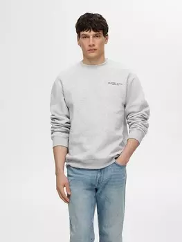 Толстовка SELECTED HOMME, серый