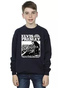 Толстовка «Сердцеедка» Elvis Presley, темно-синий