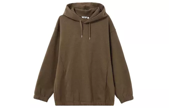Толстовка серии U FW23 унисекс светло-коричневая Uniqlo, коричневый
