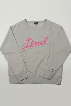 Толстовка - Серый - Классический крой Diesel, серый