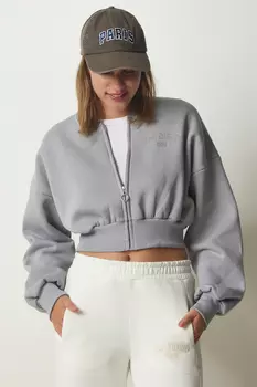 Толстовка - Серый - Классический крой Happiness stanbul, серый