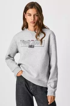 Толстовка - Серый - Классический крой Pepe Jeans, серый