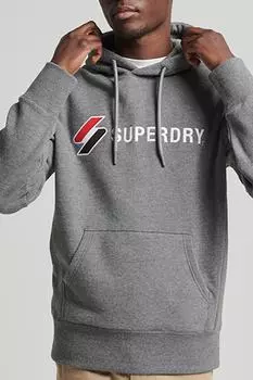 Толстовка - Серый - Свободный крой SUPERDRY, серый