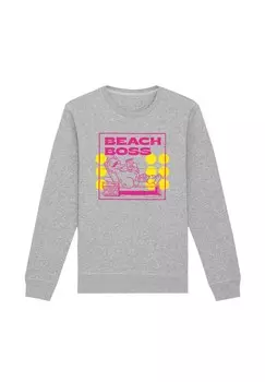 Толстовка SESAMSTRASSE BIBO BEACH BOSS F4NT4STIC, серый