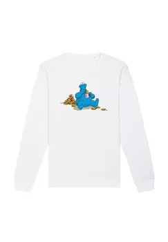 Толстовка SESAMSTRASSE COOKIE MONSTER COOKIETIME F4NT4STIC, белый