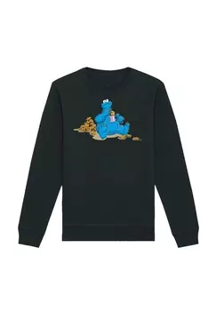 Толстовка SESAMSTRASSE COOKIE MONSTER COOKIETIME F4NT4STIC, черный