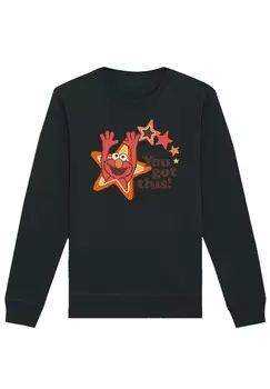 Толстовка SESAMSTRASSE ELMO YOU GOT THIS F4NT4STIC, черный