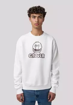 Толстовка SESAMSTRASSE GROVER F4NT4STIC, белый