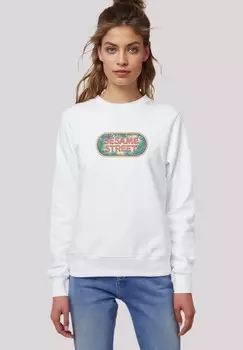 Толстовка SESAMSTRASSE JUNGLE LOGO F4NT4STIC, белый