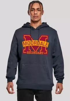 Толстовка SEX EDUCATION MOORDALE CRACKED M LOGO2 NETFLIX TV SERIES - Hoodie F4NT4STIC, темно-синий