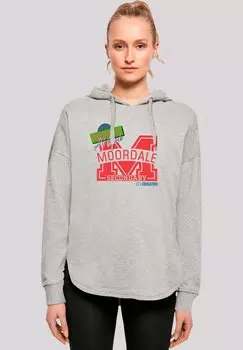 Толстовка SEX EDUCATION MOORDALE M COLLAGE NETFLIX TV SERIES - Hoodie F4NT4STIC, серый