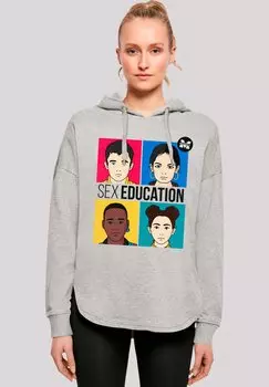 Толстовка SEX EDUCATION NETFLIX TV SERIES - Hoodie F4NT4STIC, серый