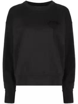 Толстовка Shad с вышитым логотипом ISABEL MARANT, черный