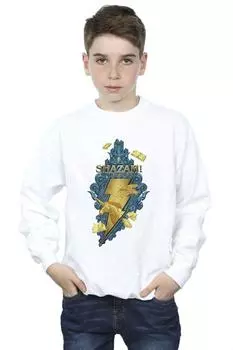Толстовка Shazam Fury Of The Gods Golden Animal Bolt DC Comics, белый