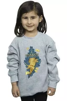 Толстовка Shazam Fury Of The Gods Golden Animal Bolt DC Comics, серый