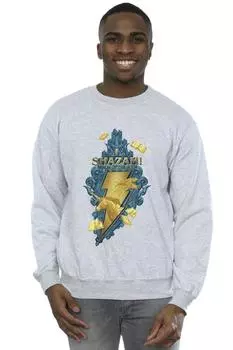 Толстовка Shazam Fury Of The Gods Golden Animal Bolt DC Comics, серый