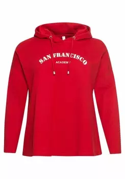 Толстовка Sheego, карминно-красный