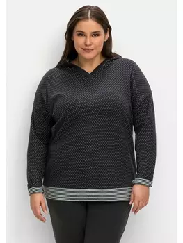 Толстовка sheego Relaxshirt, антрацит