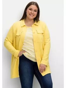 Толстовка sheego Shacket, желтый