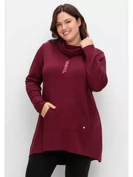 Толстовка sheego, винно-красный