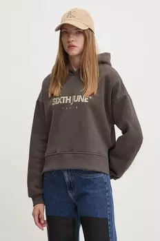 Толстовка «Шестое июня» Sixth June, серый