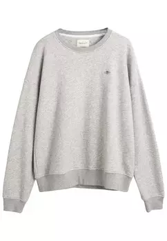 Толстовка SHIELD C-NECK GANT, светло-серый