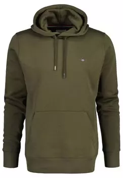 Толстовка SHIELD HOODIE GANT, можжевеловый зеленый