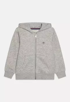Толстовка SHIELD ZIP HOODIE UNISEX GANT, пестрый светло-серый