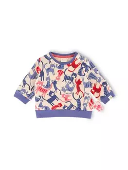 Толстовка Sigikid wild cat, бежевый