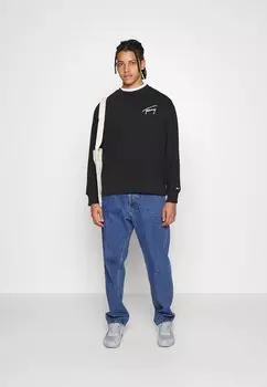Толстовка SIGNATURE CREW UNISEX Tommy Jeans, черный