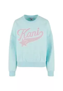 Толстовка SIGNATURE STAR LOGO CREW Karl Kani, светло-голубой
