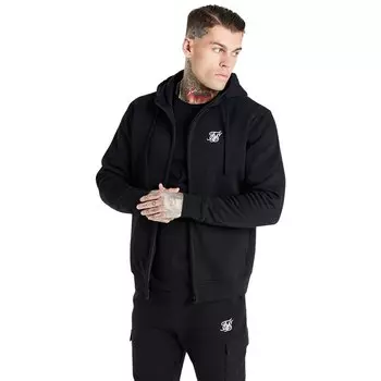 Толстовка Siksilk Essential Funnel Full Zip, черный