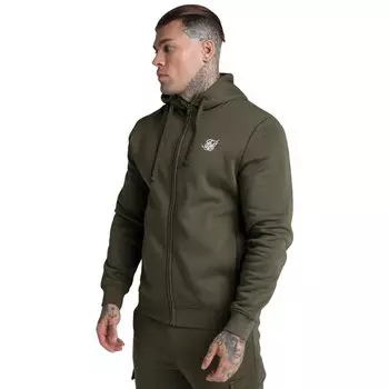 Толстовка Siksilk Essential Funnel Full Zip, зеленый