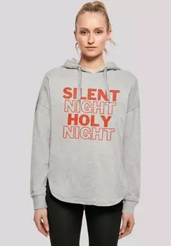 Толстовка SILENT NIGHT HOLY NIGHT WEIHNACHTEN - Hoodie F4NT4STIC, серый