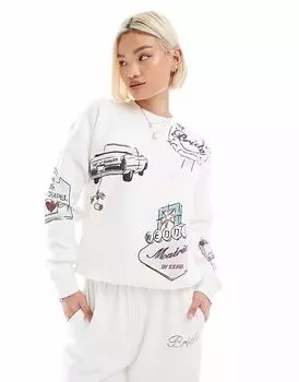 Толстовка Six Stories Bridal Vegas цвета слоновой кости